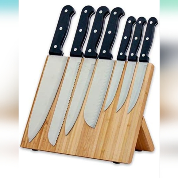 Bamboo KnifeBlock Magnetic Kitchen Display - Picture 3 of 10